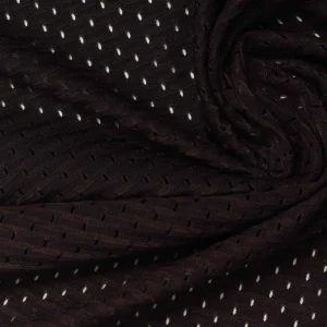 Polyester Mesh knit fabric with Hotfix Rhinestone finish